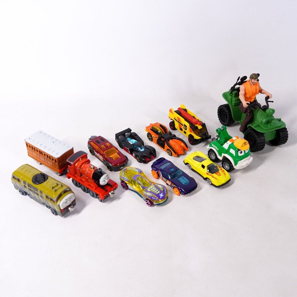 Hotwheels Cars / Thomas the Tank Engine Trains / Gi Joe Quad Mixed Toy Lot x12